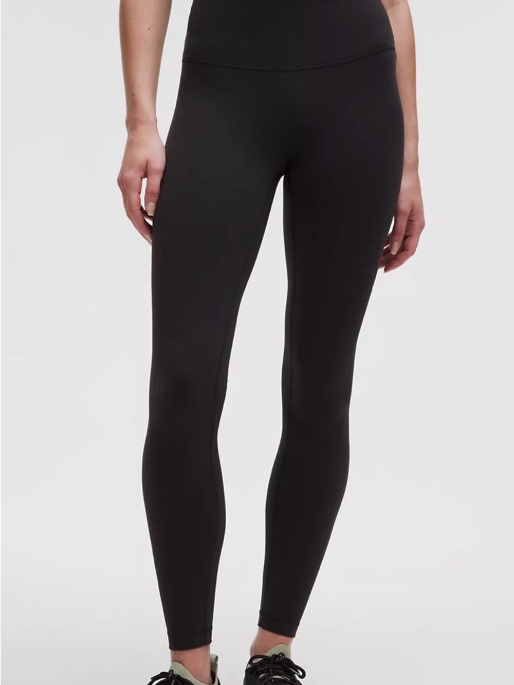 lululemon athletica Wunder Train Black High-Rise Leggings with raw hem - Size 6
